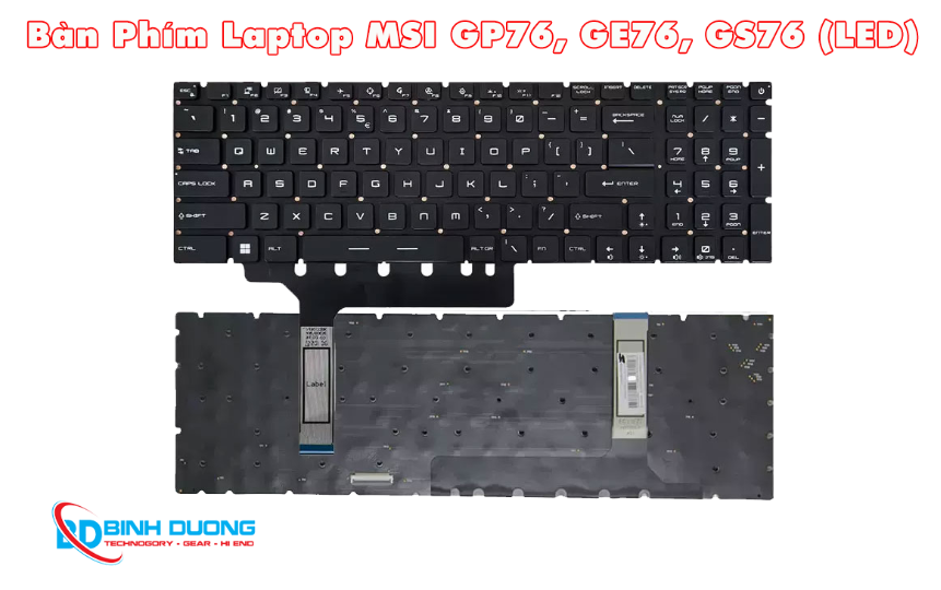 Bàn Phím Laptop MSI GP76, GE76, GS76 (LED)