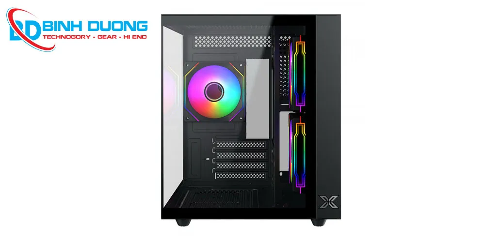 Case Xigmatek Aqua M Lite 3GF EN44144 – Case Bể Cá Độc Đáo, 3 Fan RGB, Chuẩn MATX