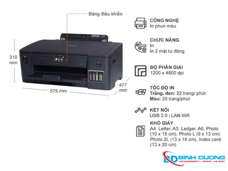 Máy in phun Brother HL T4000DW  