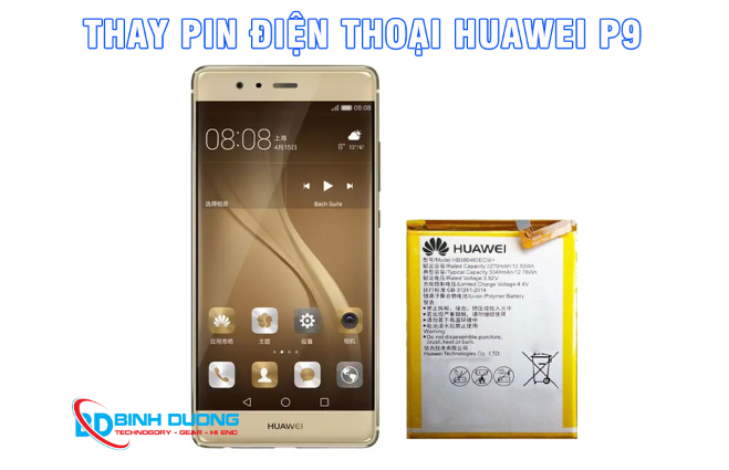Thay pin Huawei P9 