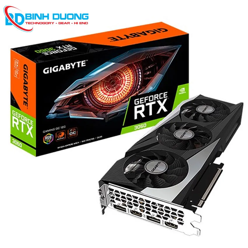 Card màn hình Gigabyte GeForce RTX 3060 GAMING OC 12G 12GB GDDR6 (GV-N3060GAMING OC-12GD)
