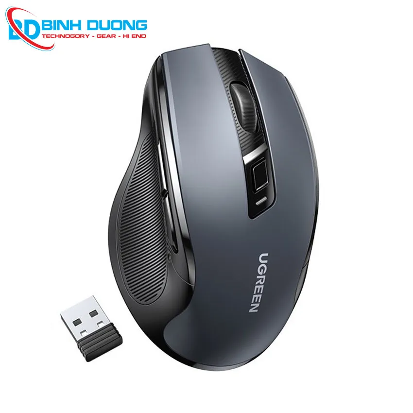 Chuột Ko Dây  ugreen 15508 XÁM KẾT NỐI BLUETOOTH 5.0 & WIRELESS 2.4Ghz ( win+mac ) - Chi tiết 2