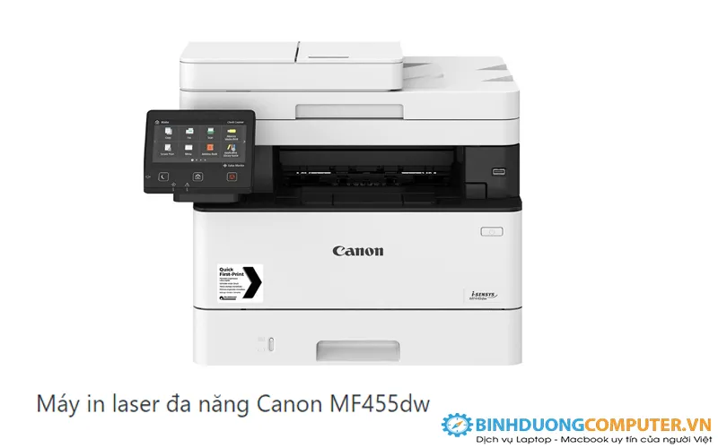 Máy in laser Đa chức năng Canon  MF455DW (In 2 mặt| LAN| Wifi| Scan| Copy| Fax )