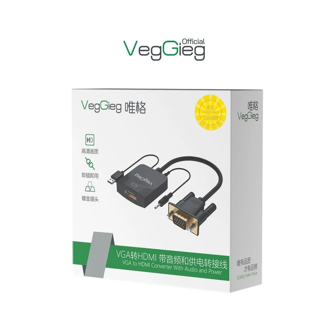 Bộ chuyển đổi VGA sang HDMI VegGieg V-Z618