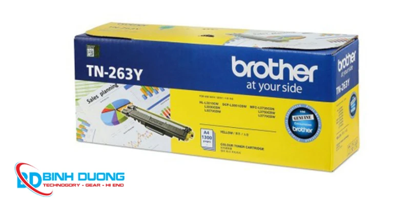 Hộp mực màu Brother TN263 TN213 màu vàng (Y) chính hãng