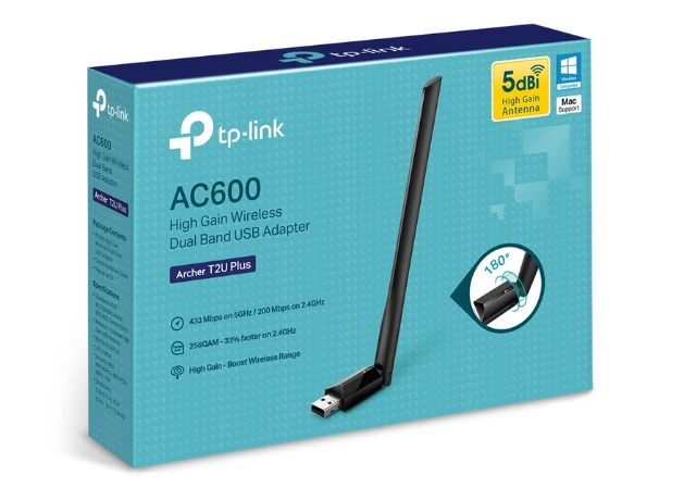 USB Thu WIFI TP-Link Archer T2U Plus AC600