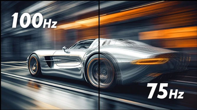 Tần số quét 100Hz mượt mà đáng kinh ngạc