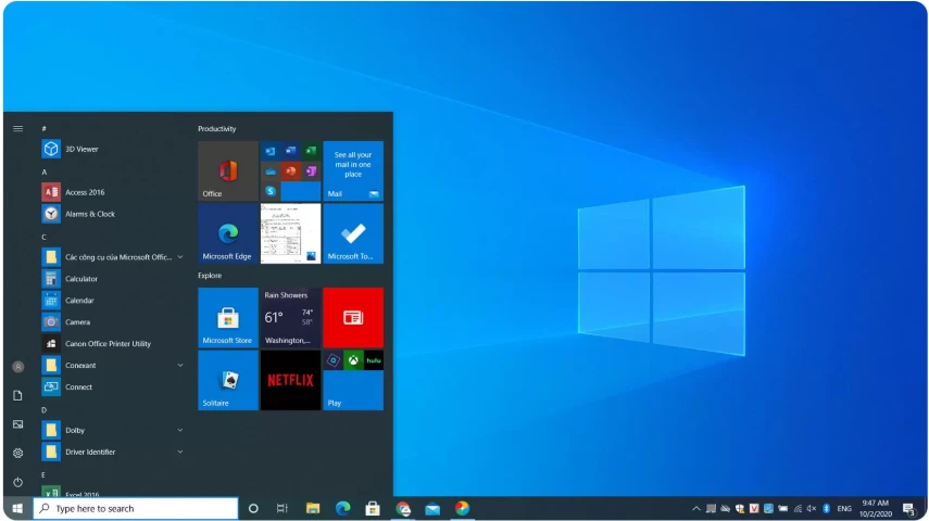 Nên sử dụng Windows 10 có bản quyền