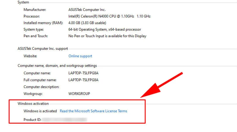 Kiểm tra Windows 10 bản quyền