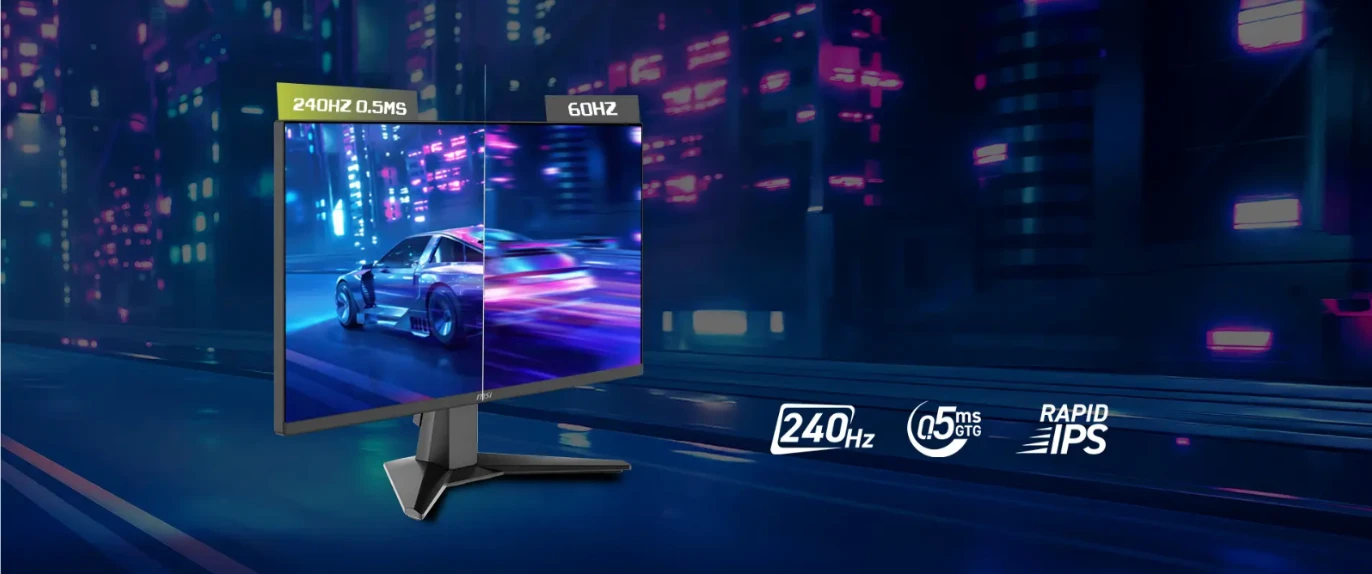 Tần số quét 240Hz và Phản hồi 0.5ms