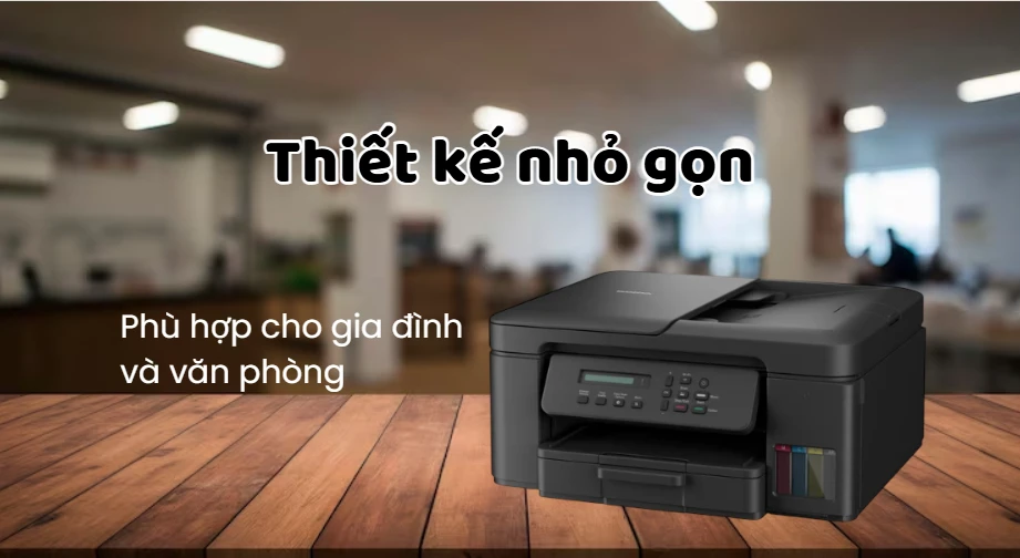 Thiết kế nhỏ gọn, phù hợp cho gia đình và văn phòng