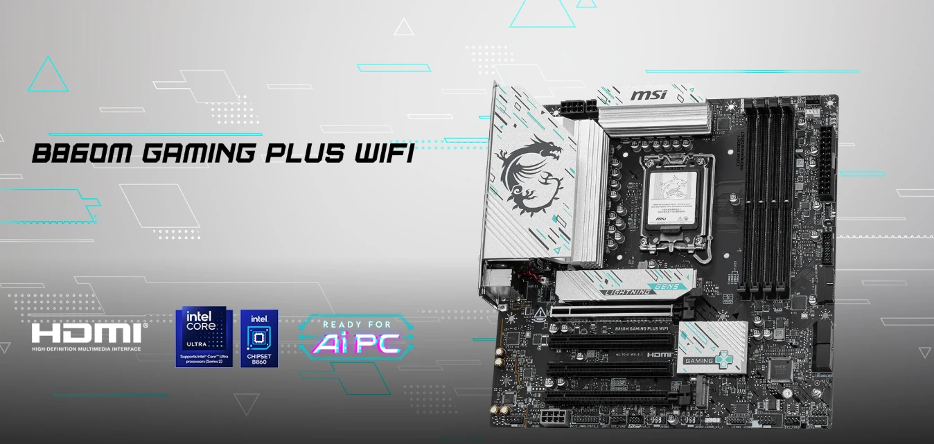 Mainboard MSI B860M Gaming Plus Wifi DDR5