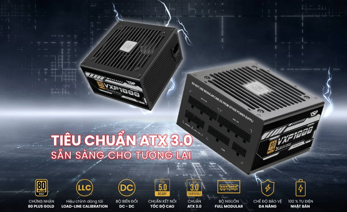 Bộ Nguồn Máy Tính VSP TEREX VXP1000TGD