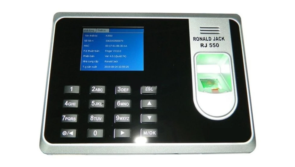 Máy chấm công vân tay RONALD JACK RJ550A