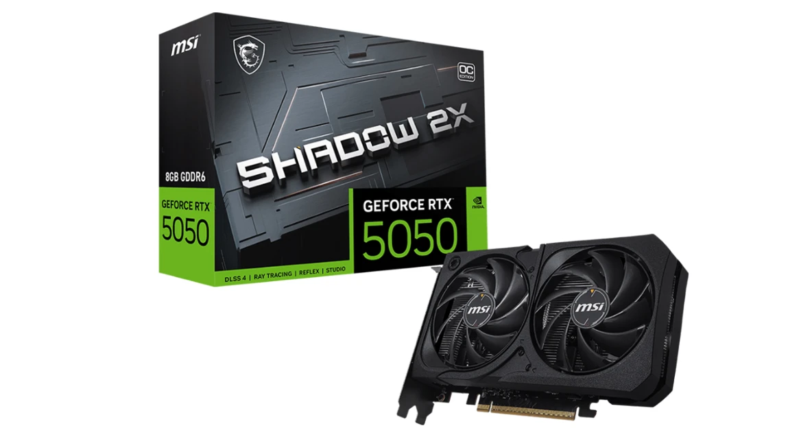 Card màn hình MSI RTX 5050 8GB SHADOW 2X OC