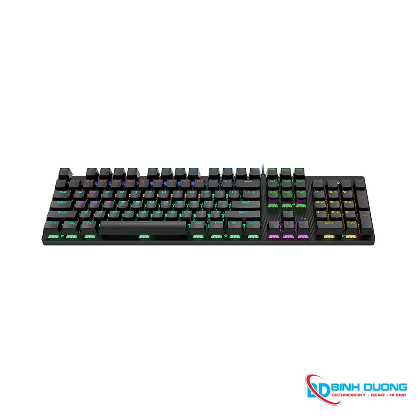 Bàn Phím Cơ Gaming Lecoo KG1101 RGB đen Blue SW (USB)