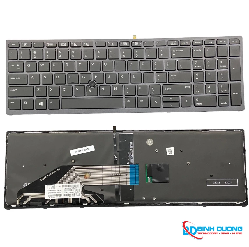 Bàn phím laptop HP Zbook 15-G3 15-G4 17-G3 17-G4 LED - Hình ảnh thực tế Mua Bàn phím laptop HP Zbook 15-G3 15-G4 17-G3 17-G4 LED chính hãng tại Bình Dương Computer Store