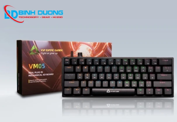 Bàn phím VSP eSport Gaming VM05 Đen