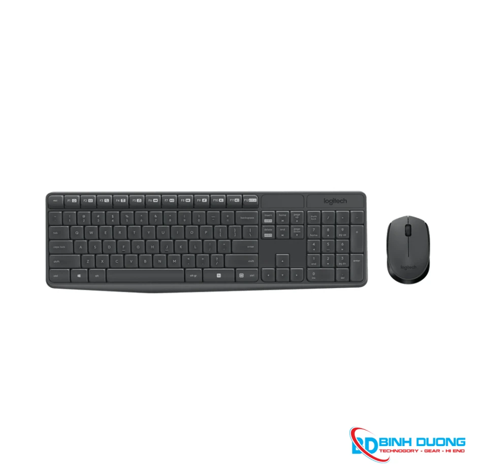 Bộ bàn phím chuột wireless Logitech MK235