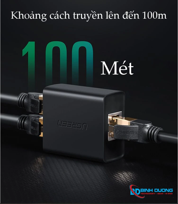 Bộ phân luồng tín hiệu IPTV và LAN RJ45 2 vào 1 Ugreen 50923 - Chi tiết 2