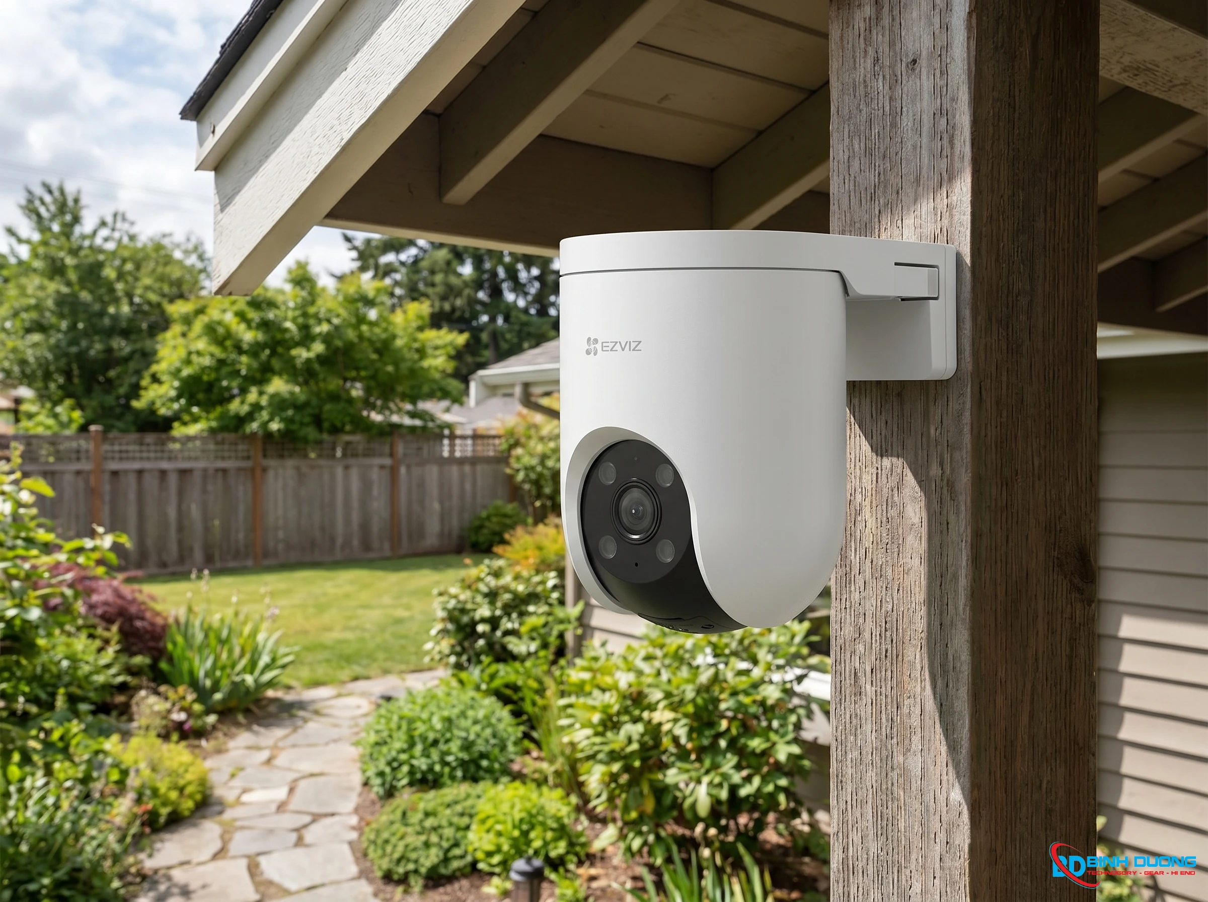 Camera WIfi Ezviz 3MP CS-H8C Pro R200-1K3WKFL Color(Xoay 350 Độ, 2 Chiều, Báo Đèn, Còi)- - Chi tiết 3