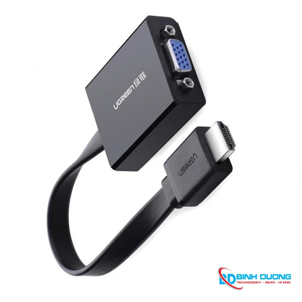 Cáp chuyển đổi từ HDMI sang VGA dẹt có Audio Ugreen 40248 - Chi tiết 2