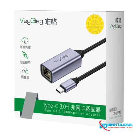 Cáp Chuyển Type-C 3.0 sang LAN - V-K308