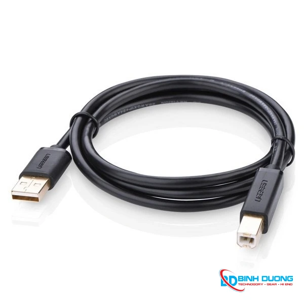 Cáp máy in 5m Ugreen 10352 USB 2.0 - Đầu mạ vàng