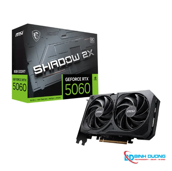Card màn hình MSI GeForce RTX 5060 SHADOW OC 2X 8GB GDDR7