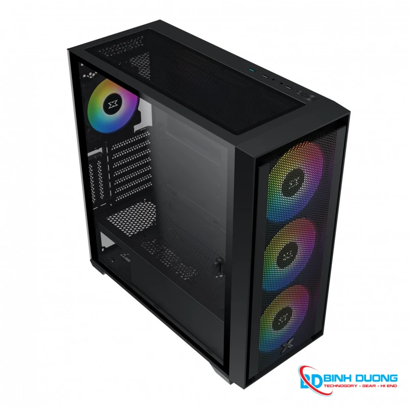 Case Xigmatek ANUBIS PRO 4FX (E-ATX, 4 fan ARGB, Đen) – EN40771 - Chi tiết 1
