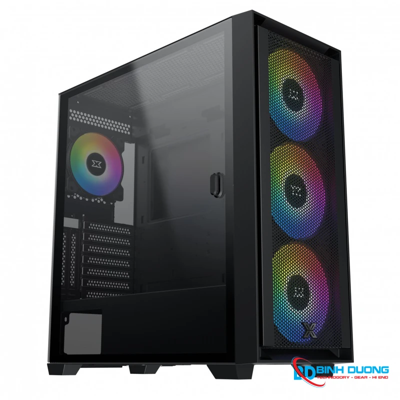 Case Xigmatek ANUBIS PRO 4FX (E-ATX, 4 fan ARGB, Đen) – EN40771