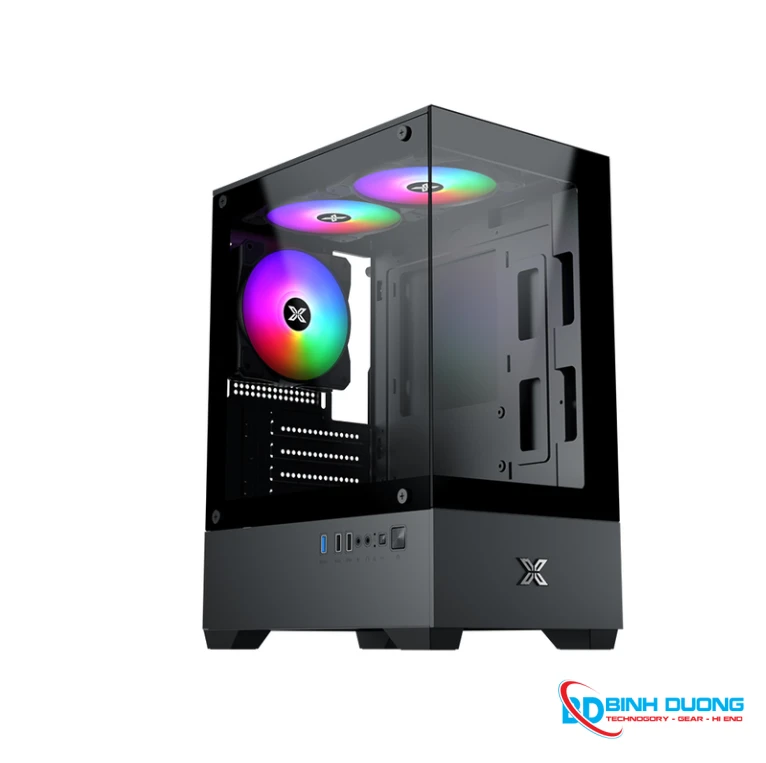 Case Xigmatek VIEW II 3F Black EN46247( Matx, 3 Fan, Case Bể cá)