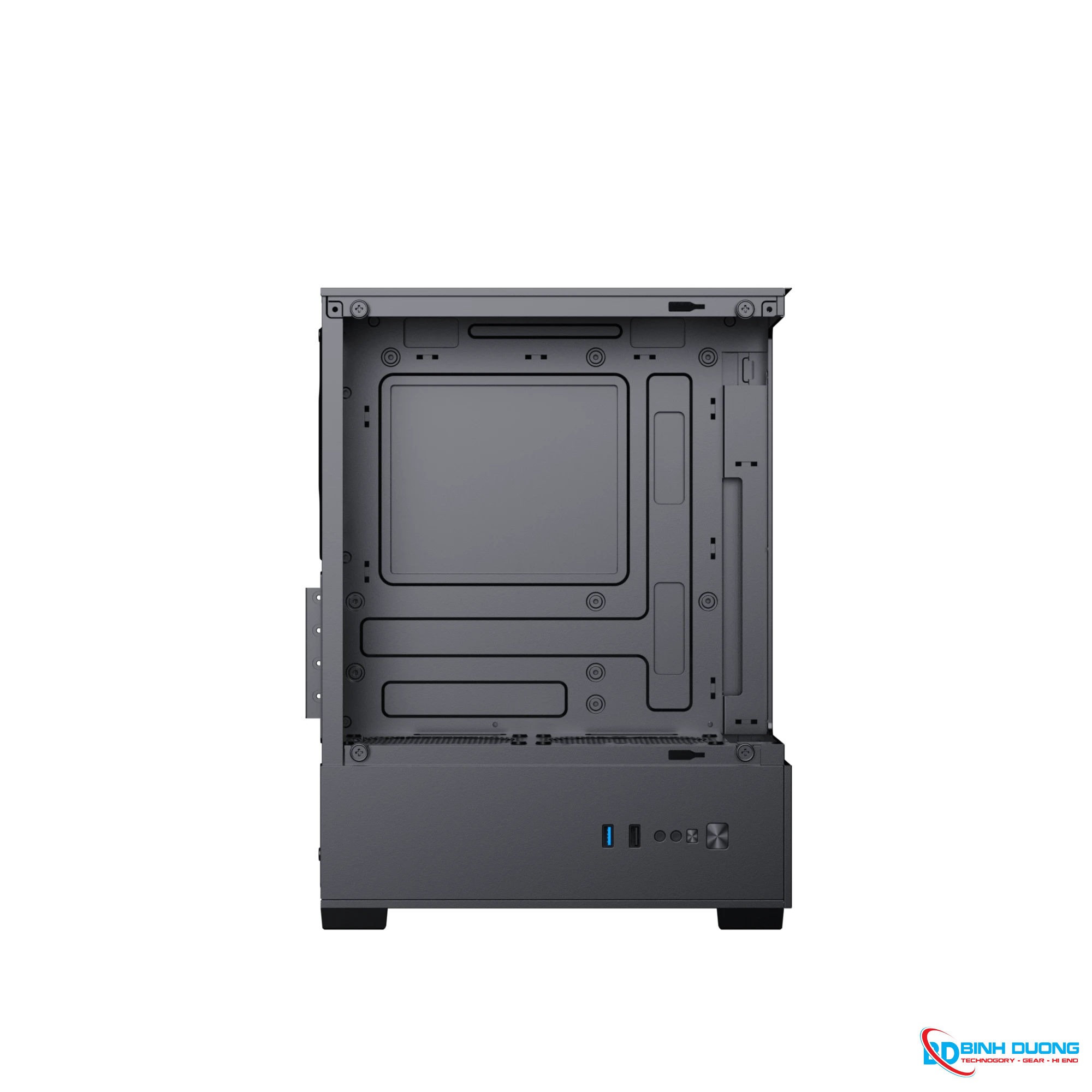 Case Xigmatek View III (No Fan)_EN90519 (M-ATX, Case kính, Màu đen) - Chi tiết 2