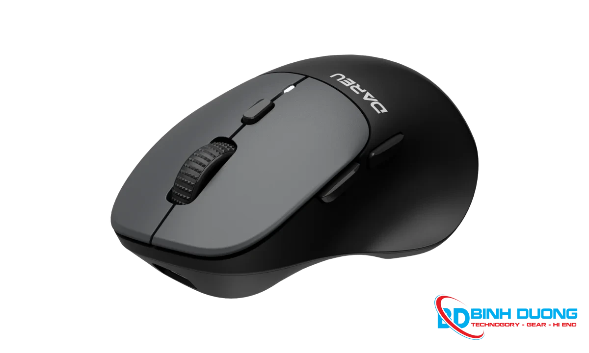 Chuột Không Dây Dareu LM165D (2.4G + Bluetooth/ Silent) Black - Chi tiết 3