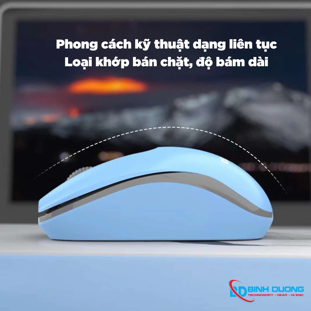 Chuột không dây Wireless 2.4G Deiog Q1 (Trà Sữa) - Chi tiết 2