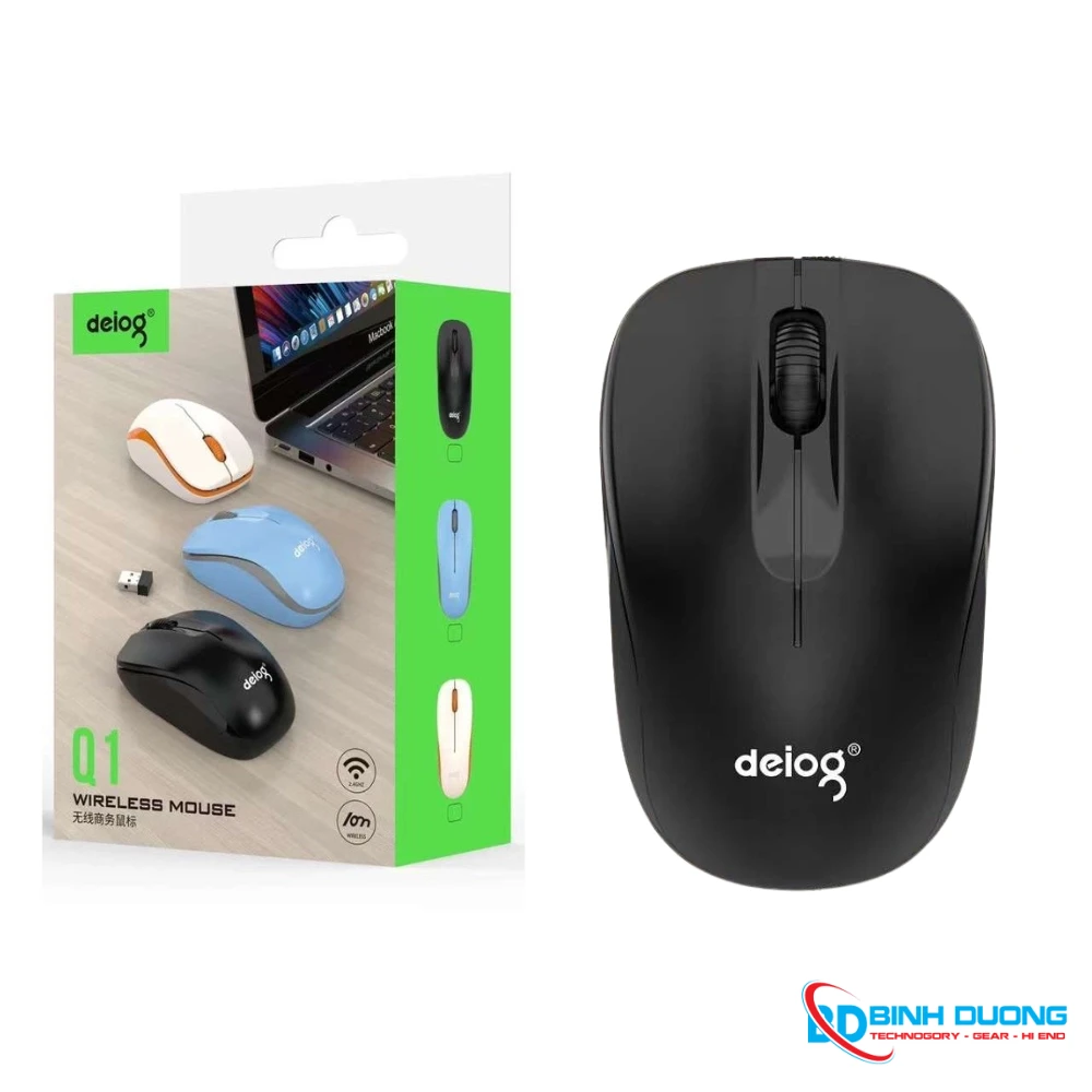 Chuột không dây Wireless 2.4G Deiog Q1 (Trà Sữa) - Chi tiết 4