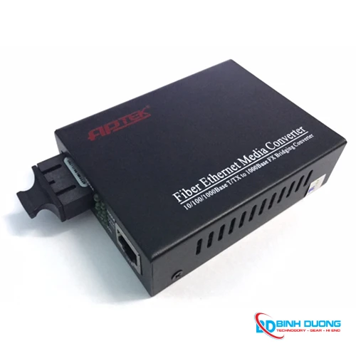 Converter 1 Soi Quang Aptek AP1113-20A 1GB MB TX/RX 1550/1310 Chạy 20KM (Quang To Lan)