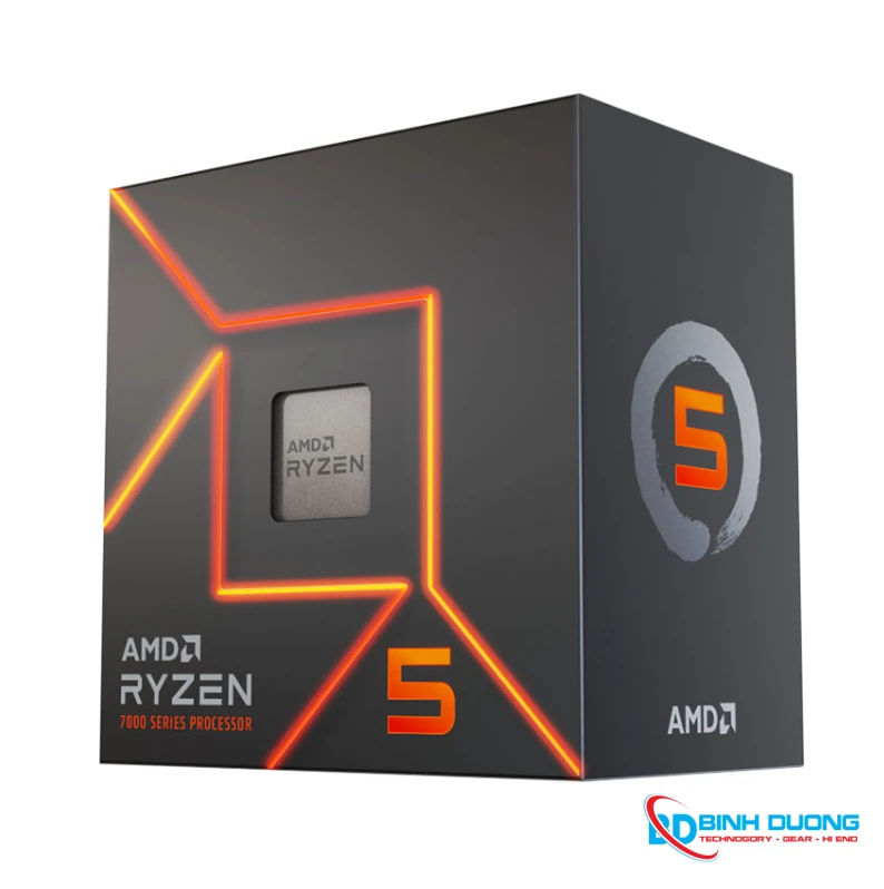 CPU AMD Ryzen 5 7600 (AMD AM5 - 6 Core - 12 Thread - Base 3.8Ghz - Turbo 5.1Ghz - Cache 38MB)