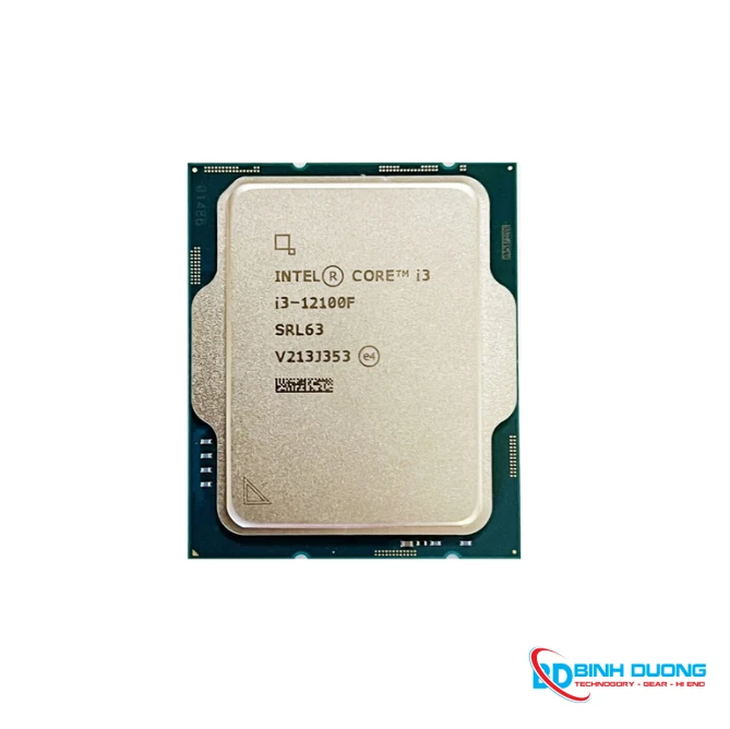 CPU Intel Core i3 12100F / 3.3GHz Turbo 4.3GHz / 4 Nhân 8 Luồng / 12MB / LGA 1700 (TRAY)