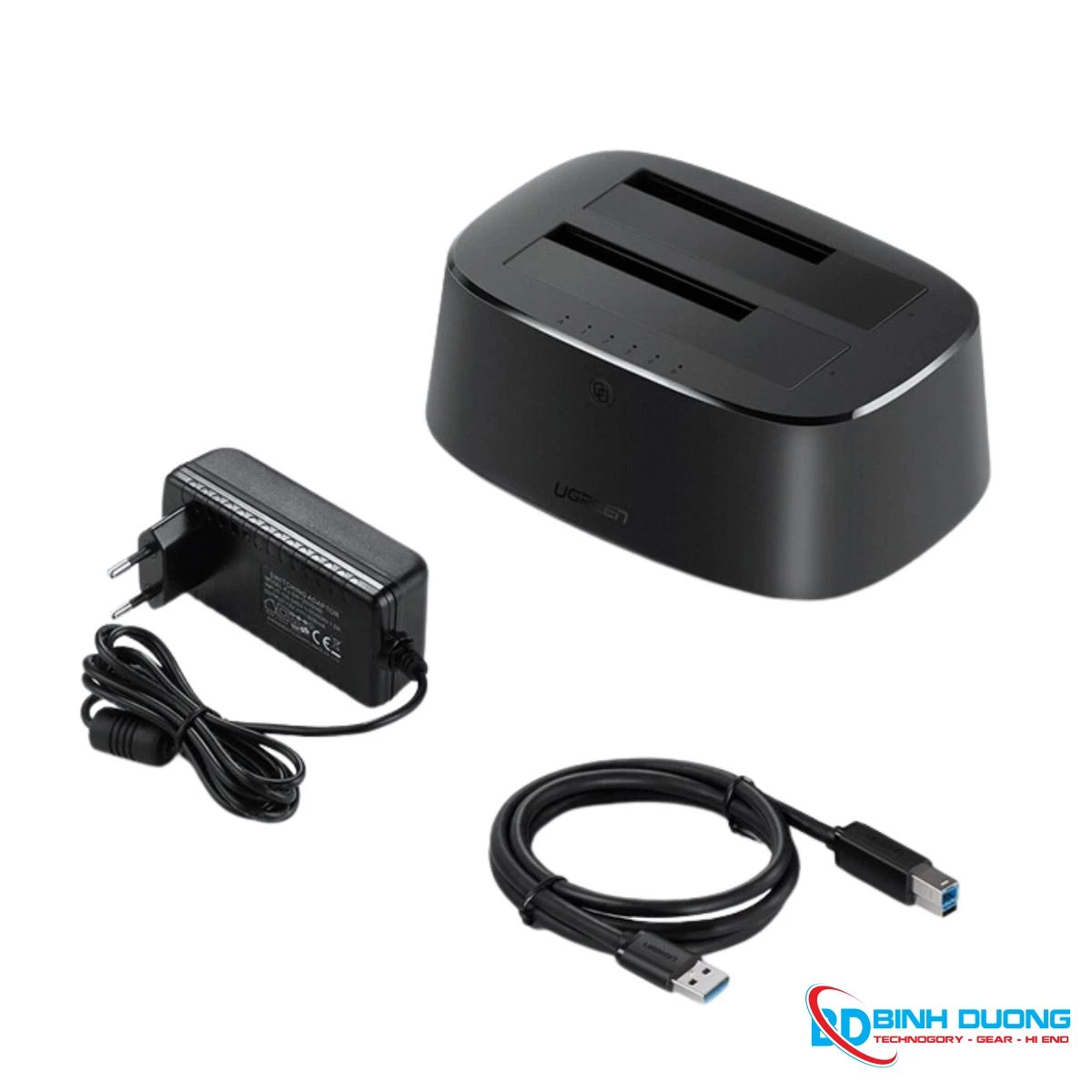 Hộp đựng ổ cứng Docking 2.5/3.5inch Sata/USB 3.0 hỗ trợ 16TB Ugreen 50857 - Chi tiết 2