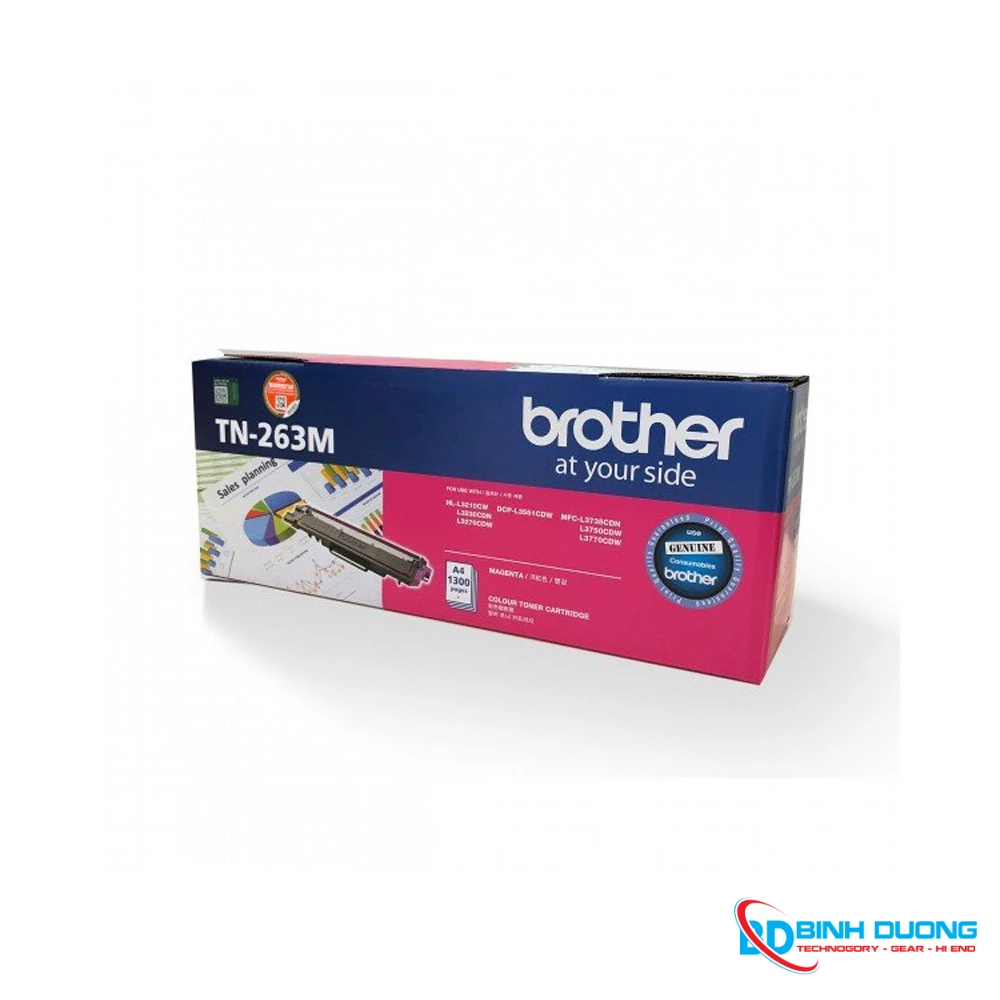Hộp Mực Màu Brother TN263 TN213 Màu Đỏ (M)