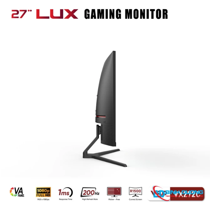 Màn hình cong VSP VX272C (27inch / VA / FHD / 200Hz / 1ms / Freesync) - Chi tiết 3