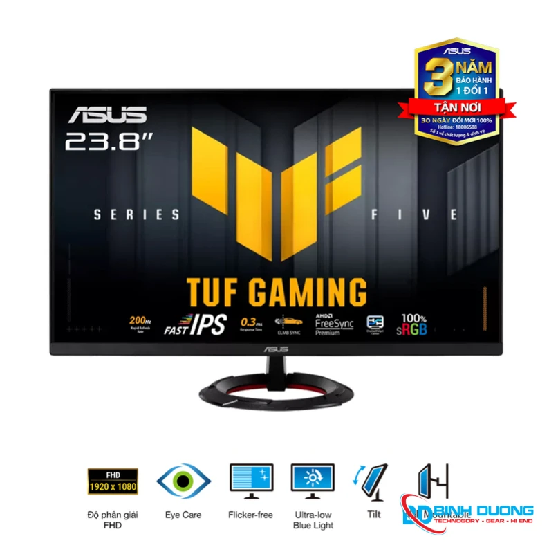 Màn hình Gaming ASUS TUF VG249Q5R (23.8 inch - IPS - FHD - 200Hz - 0.3ms - Speaker )