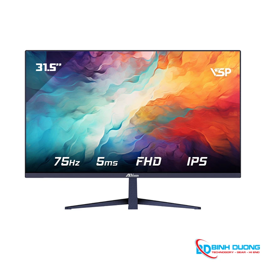 Màn hình VSP A3201FS 31.5 inch FHD IPS 75Hz 5ms Đen