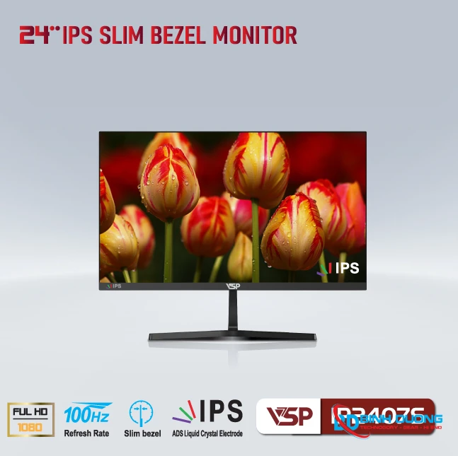 Màn hình VSP IP2407S (24inch / IPS / FHD / 100Hz / 1ms)