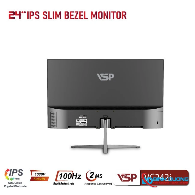 Màn Hình VSP VC242i Đen (24 inch / FHD / IPS / 100Hz / 2ms) - Chi tiết 2