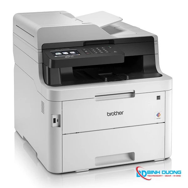 Máy in laser màu Brother MFC-L3750CDW (A4/ A5/ Copy/ Scan/ Fax/ Đảo mặt/ ADF/ USB/ LAN/ WIFI)