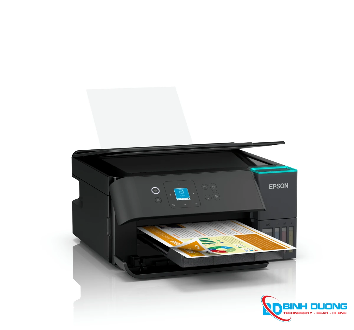 Máy in phun màu đa năng Epson EcoTank L4360 (In đảo mặt| Copy| Scan| A4| A5| USB| WIFI) - Chi tiết 3