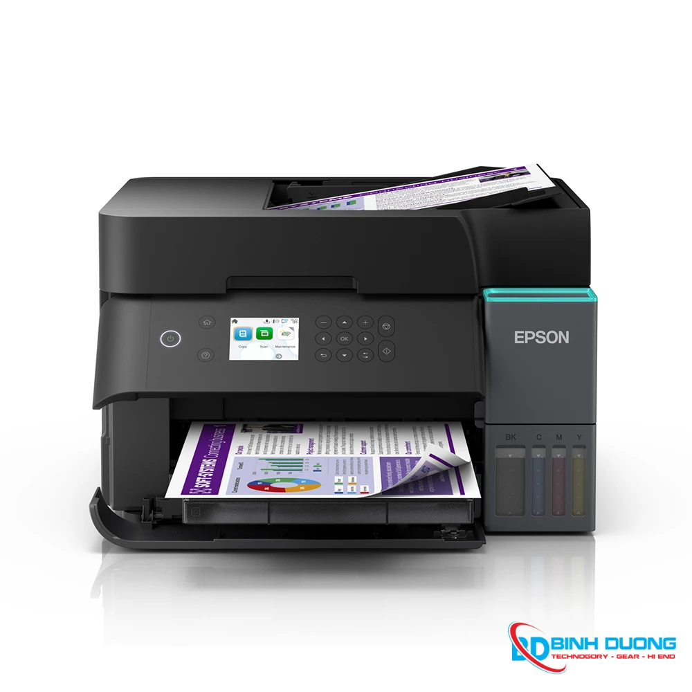 Máy in phun màu đa năng Epson EcoTank L6370 (In đảo mặt| Copy| Scan đảo mặt| A4| A5 | USB| LAN| WIFI) - Chi tiết 2