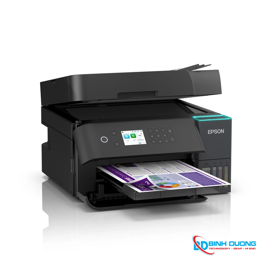 Máy in phun màu đa năng Epson EcoTank L6370 (In đảo mặt| Copy| Scan đảo mặt| A4| A5 | USB| LAN| WIFI) - Chi tiết 3